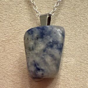 Sterling Silver Sodalite Pendant 18”Necklace